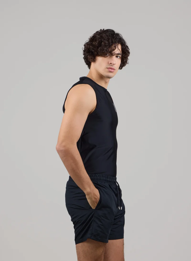 Just Nature Black Sleeveless Rashguard for Men | Best Price UAE